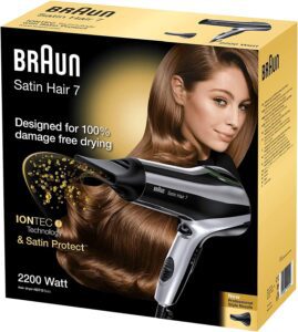 Secador de pelo Braun Satin Hair 7 en su caja